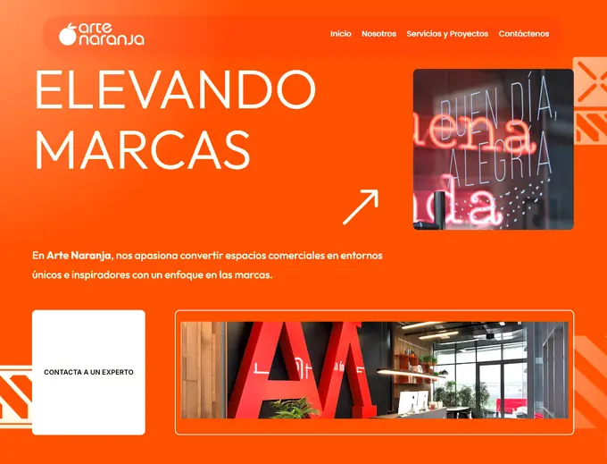 Sitio web de Arte Naranja
